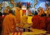 Thư mời tham dự Hội thảo của Tổng Vụ Hoằng Pháp – Tăng Đoàn GHPGVNTNHN TT. Thích Quảng Long (quỳ giữa) - trong giờ phát nguyện trước giác linh đức đệ tứ Tăng Thống