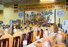 Diễn Văn Khai Mạc Hội Nghị Thường Niên 2019 Của Hòa Thượng Thích Viên Lý, Chủ Tịch Hội Đồng Điều Hành HT. Thích Viên Lý đọc diễn văn khai mạc