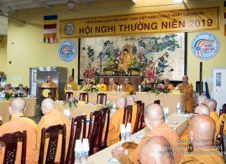 Diễn Văn Khai Mạc Hội Nghị Thường Niên 2019 Của Hòa Thượng Thích Viên Lý, Chủ Tịch Hội Đồng Điều Hành HT. Thích Viên Lý đọc diễn văn khai mạc