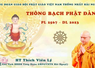 THÔNG BẠCH PHẬT ĐẢN PL 2567 – DL 2023 | HT Thích Viên Lý