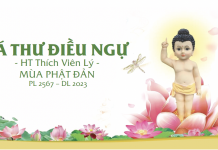 LÁ THƯ ĐIỀU NGỰ MÙA PHẬT ĐẢN PL 2567 – DL 2023 – HT Thích Viên Lý