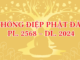 THÔNG ĐIỆP PHẬT ĐẢN PL. 2568 – DL. 2024