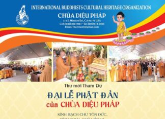 THƯ MỜI THAM DỰ ĐẠI LỄ PHẬT ĐẢN