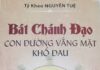 Bát Chánh Đạo – Con Đường Vắng Mặt Khổ Đau
