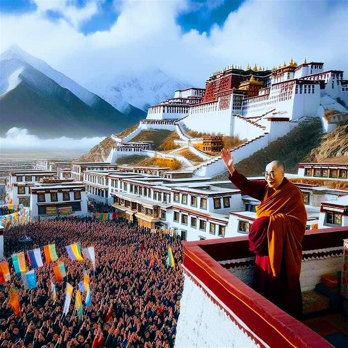 dalai lama at potola