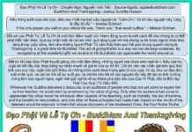 Đạo Phật Và Lễ Tạ Ơn