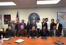 Phái đoàn Tăng Đoàn GHPGVNTN Hải Ngoại vận động cho Tự do tôn giáo và nhân quyền tại Washington DC