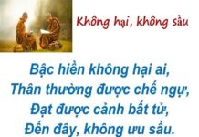Không Hại, Không Sầu, An Lạc, Giải Thoat , Lợi Tha