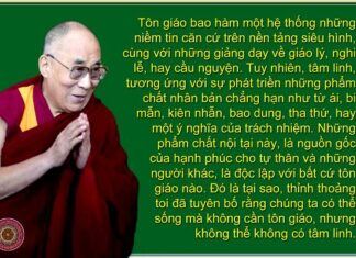 Tôi kêu gọi một cuộc cách mạng tâm linh