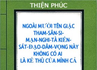 Ngoài Mười Tên Giặc Tham-sân-si-mạn- Nghi-tà Kiến-sát-ðạo-dâm-vọng Này Không Có Ai Là Kẻ Thù Của Mình Cả (Song Ngữ)