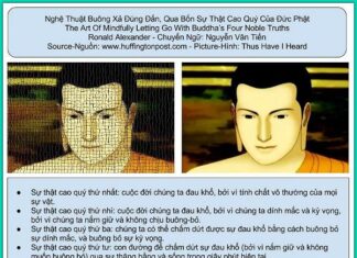 Nghệ thuật buông xả đúng đắn, qua bốn sự thật cao quý của Đức Phật