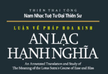 Luận về Pháp Hoa Kinh An Lạc Hạnh Nghĩa