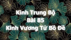Trung Bộ Kinh – Bài Kinh Số 85 – Bồ Đề Vương Tử