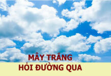 Mây trắng hỏi đường qua