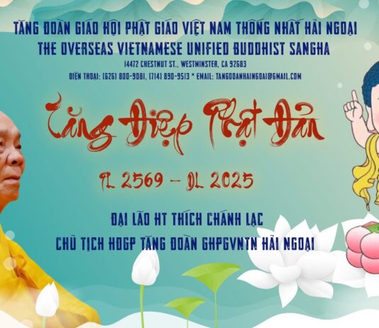 TĂNG ĐIỆP PHẬT ĐẢN PL 2569 – DL 2025