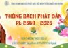 THÔNG BẠCH PHẬT ĐẢN PL.2569-DL. 2025