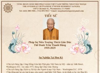 Thư Cảm Tạ – Tang Lễ Pháp Sư Niên Trưởng Thích Giác Đức
