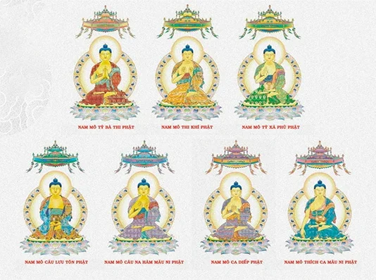 Sự Tích Phật A Di Đà Và 7 Vị Bồ Tát