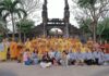 Chư Tôn Đức Tăng Ni và Phật tử Tăng Đoàn GHPGVNTN vân tập về Tổ Đình Thập Tháp dự Lễ Tổng Kết Cuối Năm và Tảo Tháp