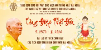 TĂNG ĐIỆP PHẬT ĐẢN PL 2570 – DL 2026
