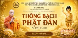 THÔNG BẠCH PHẬT ĐẢN PL 2570 – DL 2027