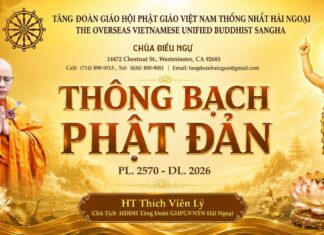 THÔNG BẠCH PHẬT ĐẢN PL 2570 – DL 2027