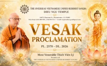 VESAK PROCLAMATION PL. 2570 – DL. 2026