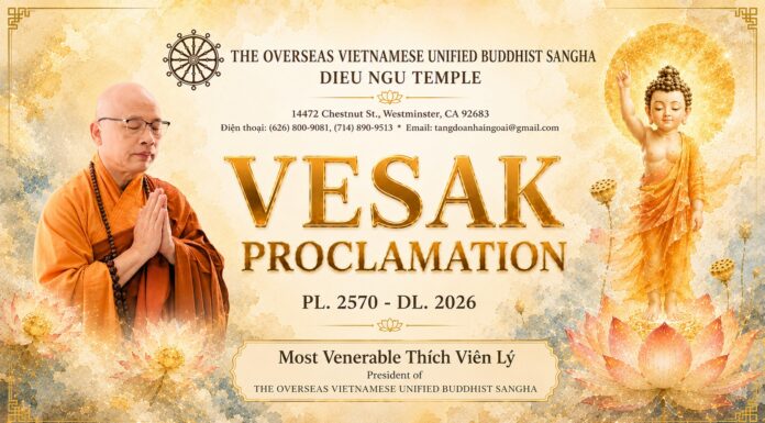 VESAK PROCLAMATION PL. 2570 – DL. 2026