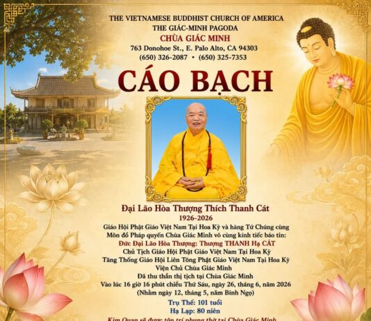 Cáo Bạch: Đại Lão Hòa Thượng Thích Thanh Cát viên tịch, trụ thế 101 năm