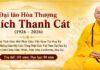 Tăng Đoàn GHPGVN Thống Nhất Hải Ngoại thành kính phân ưu sự viên tịch của Đại lão Hòa thượng Thích Thanh Cát
